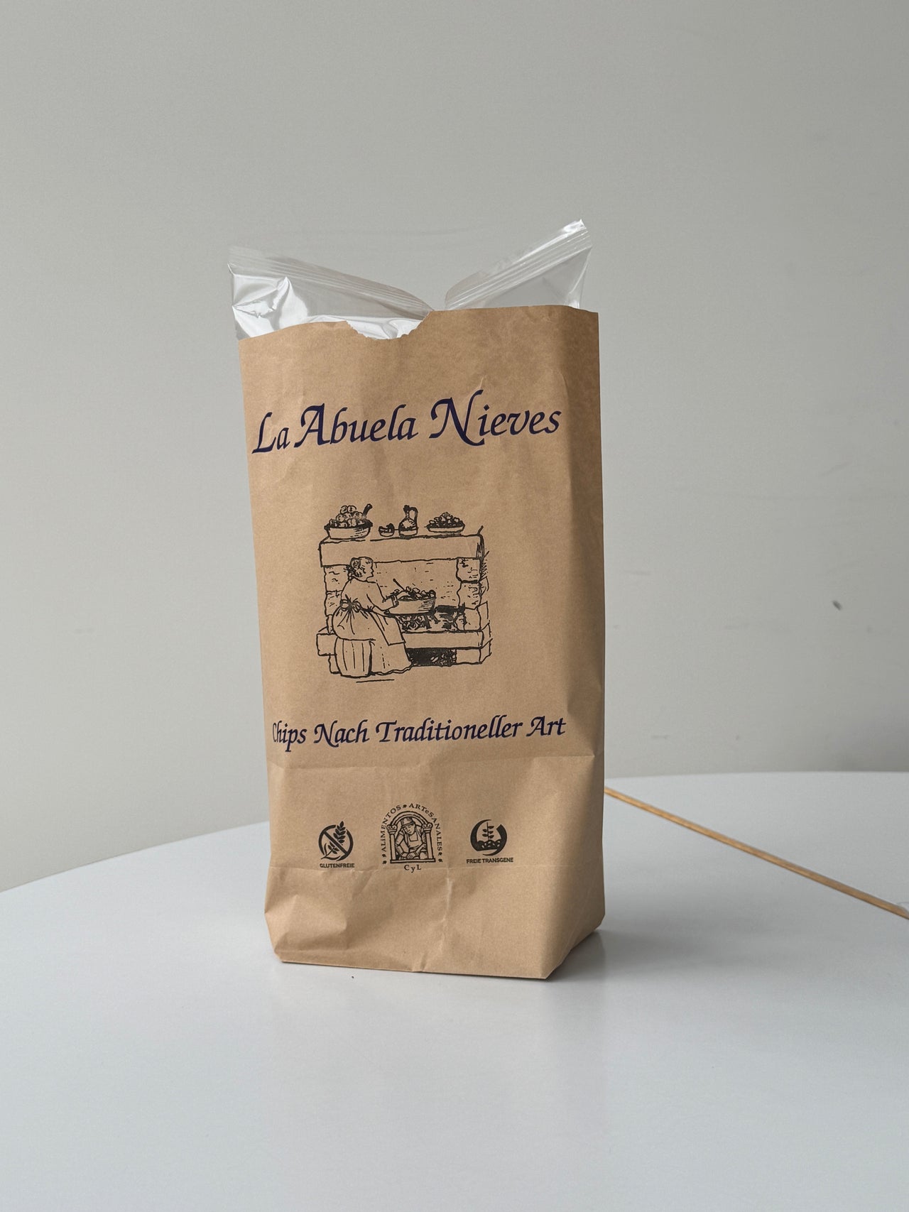 12 × La Abuela Nieves, spanische Kartoffelchips mit Meersalz, 200 g
