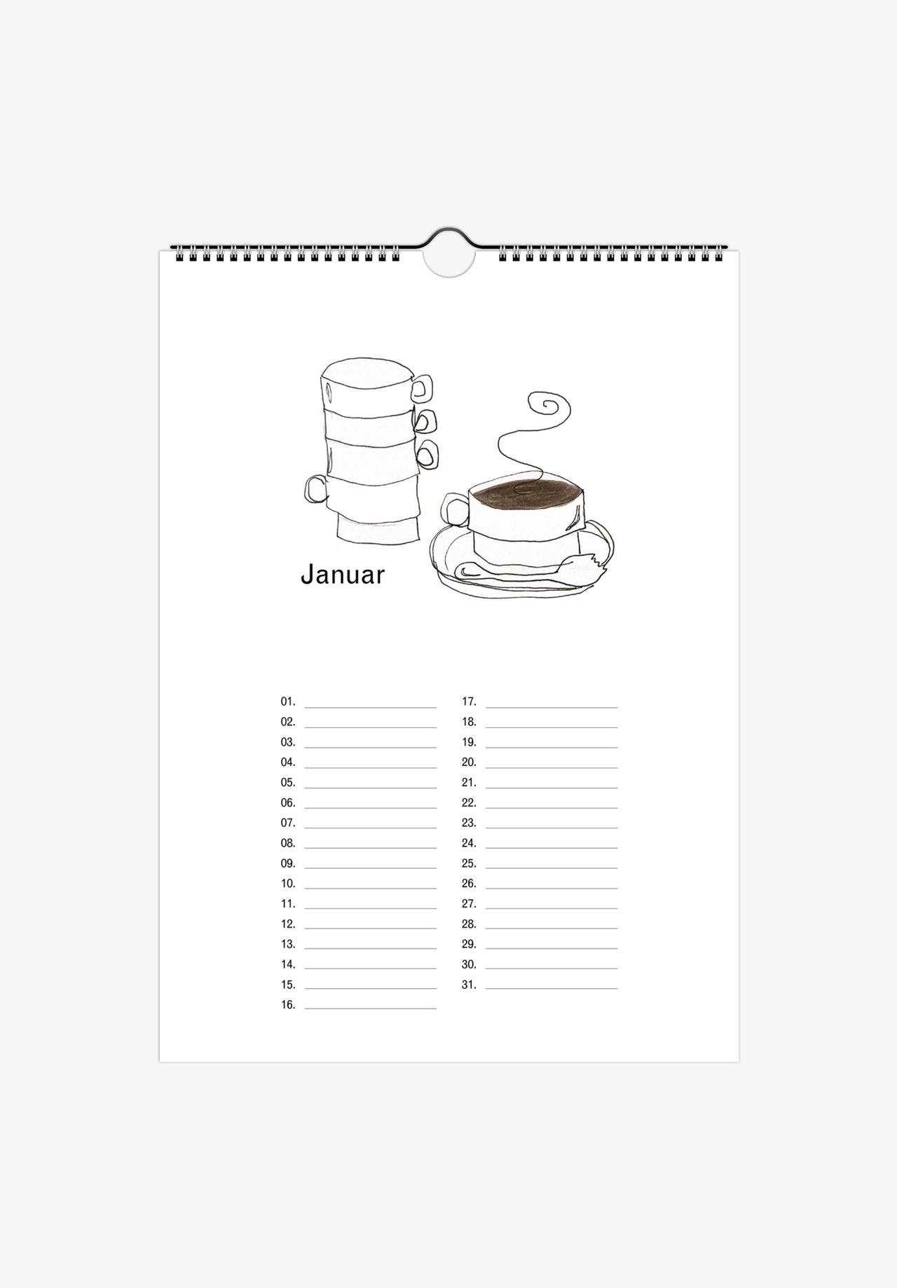 Birthday calendar, designed by Linde Malderie